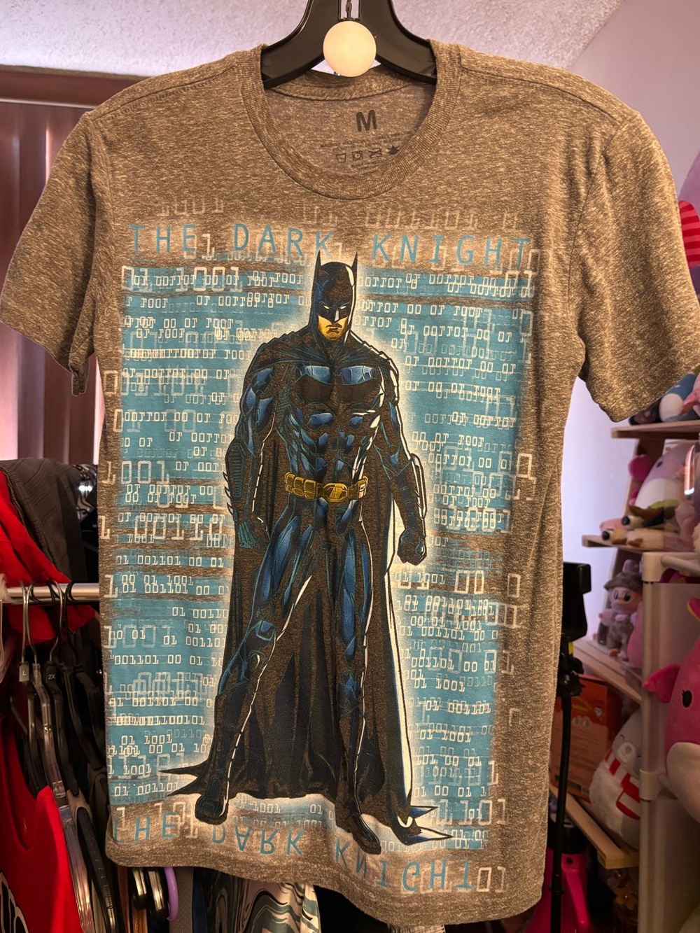 Men's Gray Batman Graphic Tee - The Dark Knight